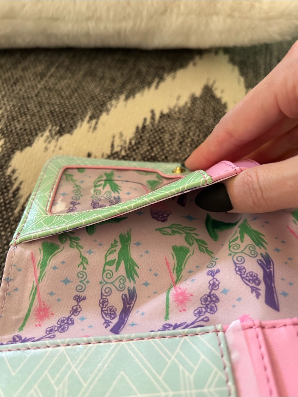 NWT Loungefly Wicked Mint & Pink Wallet - Picture 6 of 7